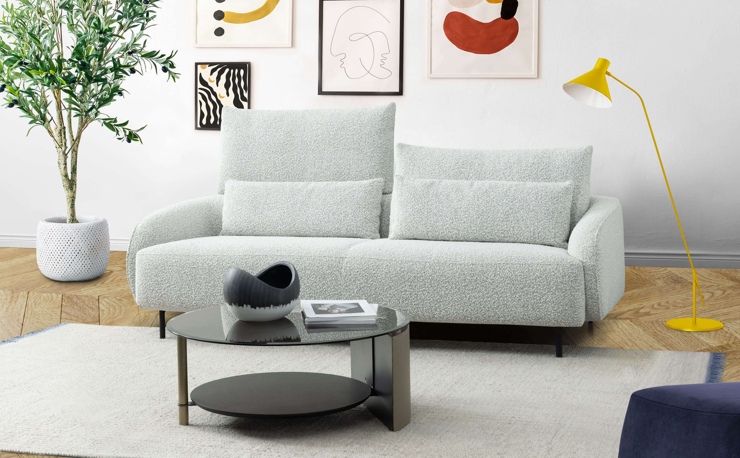 Bella 2.5 Seater Lift-up Backrest Sofa in Leather or Fabric - Custom Order