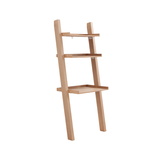 Noah Modern Ladder Shelf in Ash Veneer - Stylish and Functional