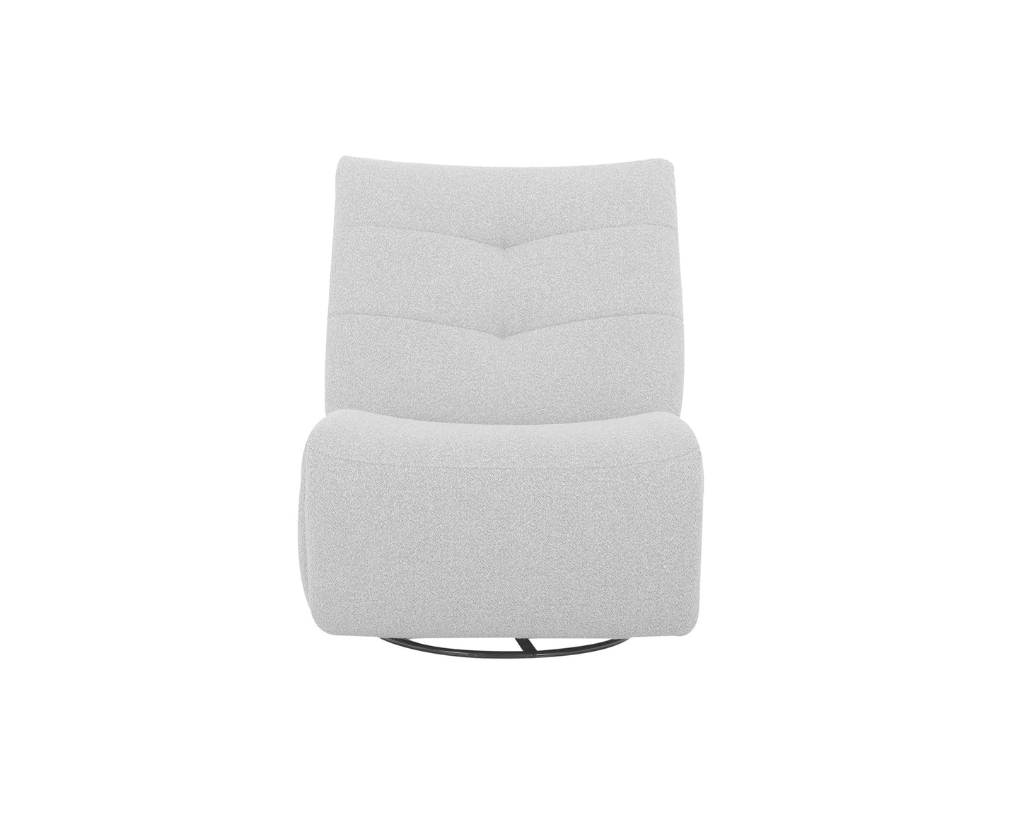 Ready Stock: Wally Swivel Chair Rocker Recliner in Fabric (Cream)