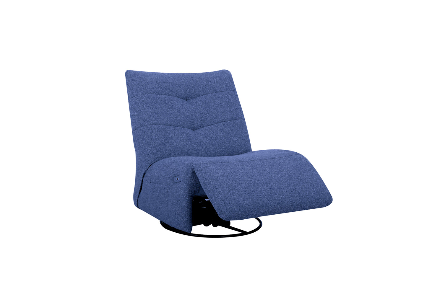 Ready Stock: Wally Swivel Chair Rocker Recliner in Fabric (Pacific)
