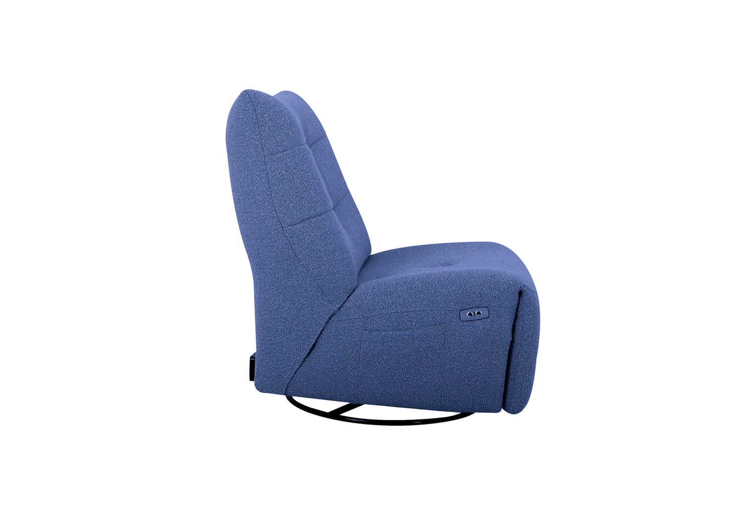 Ready Stock: Wally Swivel Chair Rocker Recliner in Fabric (Pacific)