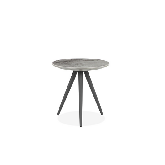 Pearl Side table in Grey ceramic
