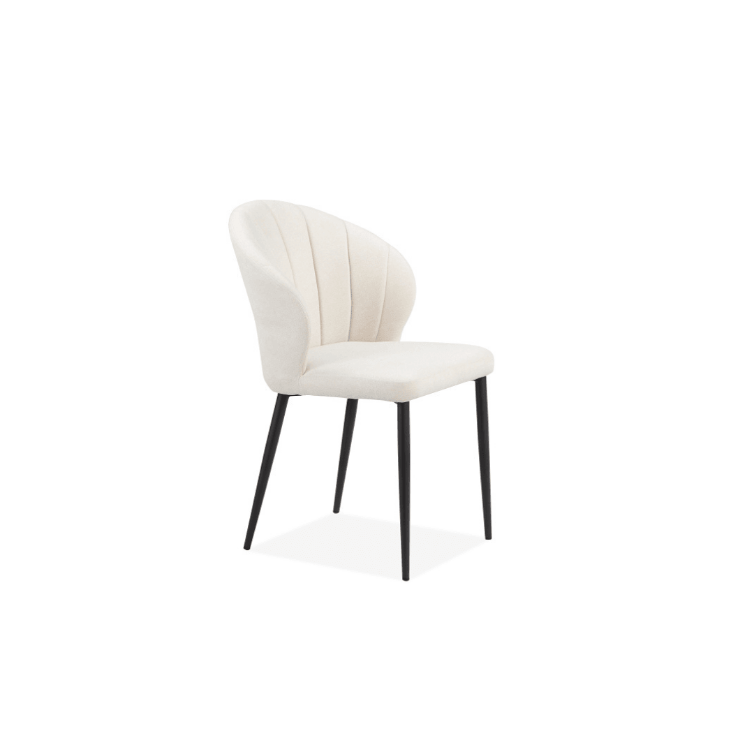Riffa Dining Chair in Beige Fabric