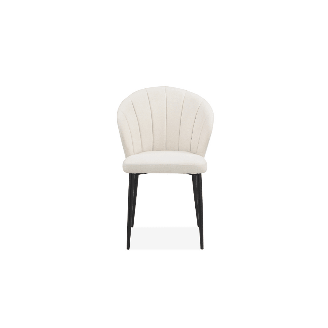 Riffa Dining Chair in Beige Fabric