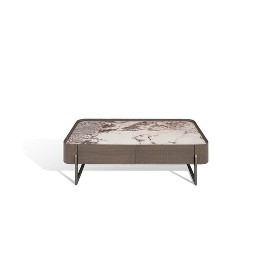 Radius Rectangular Coffee Table (140cm) in Grey Oak Veneer