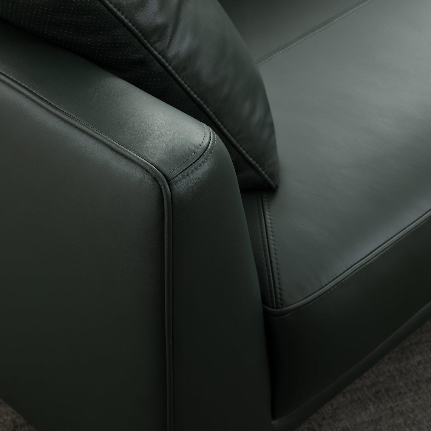 Ready Stock: Angelo 2.5 Seater Compact Stationary Grey Fabric Sofa