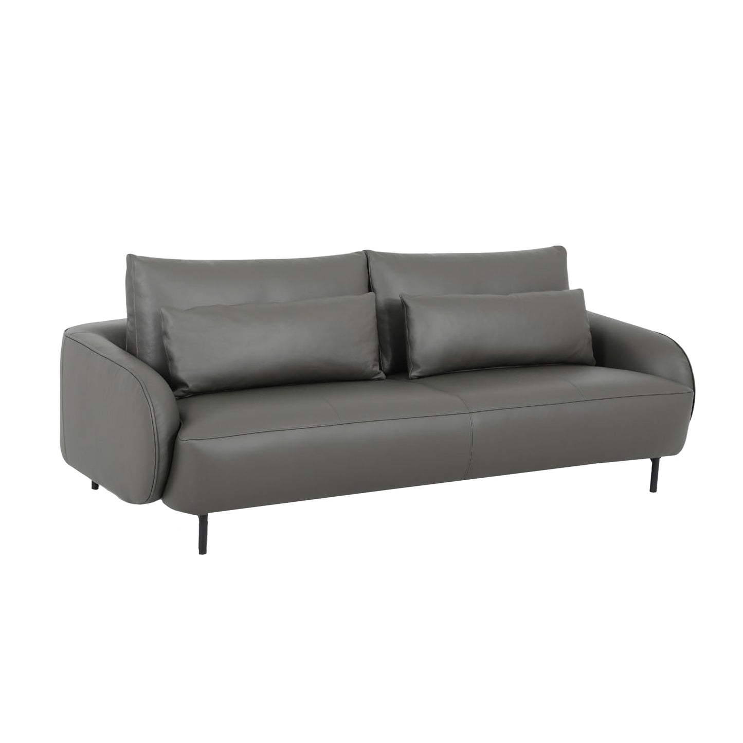 Ready Stock: Bella 2.5 Seater Lift-up Backrest Sofa in Dark Green Leather