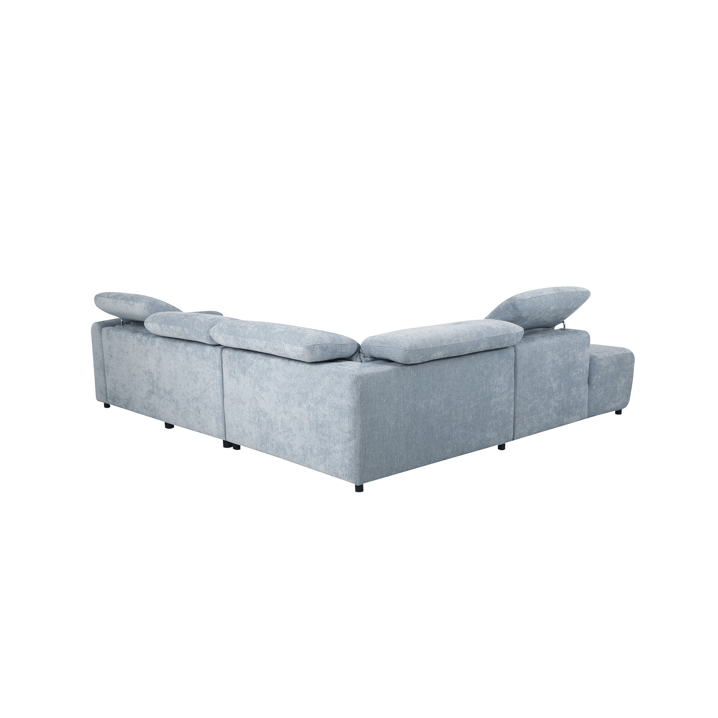 Calm Modular Recliner Sofa in Powder Blue Fabric - HomesToLife