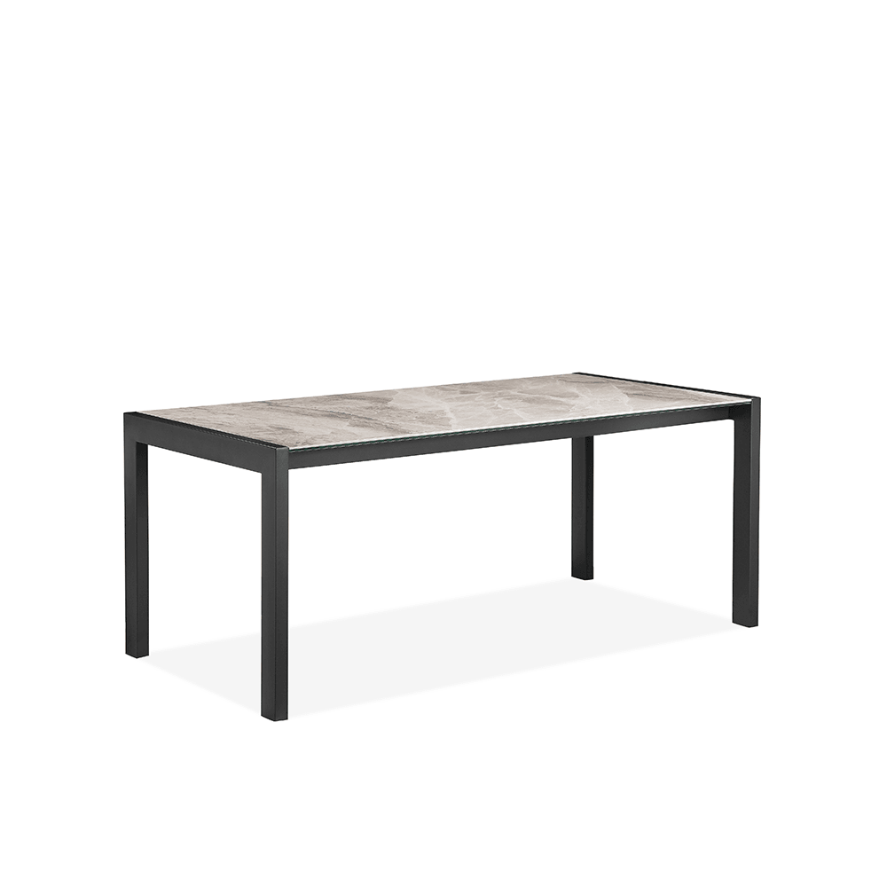 Pearl Grey Ceramic Dining Table - HomesToLife