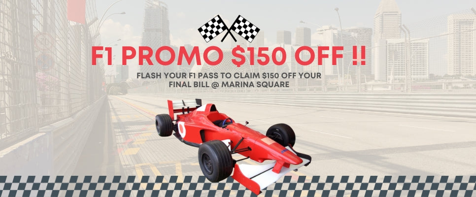 Flash Your F1 Pass for $150 Off at Marina Square Showroom!