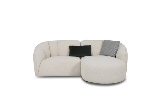 Alder 2.5 L-Shape Sofa in Boucle Fabric - Custom Order