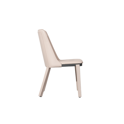 Crawford Dining Chair in Cream Saddle Leather