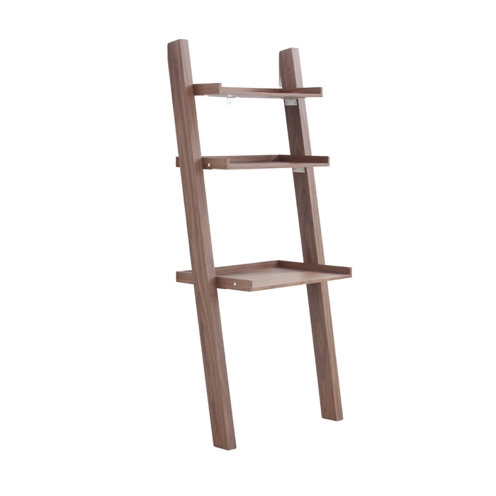 NOAH Modern Ladder Storage in Walnut Veneer- Stylish and Functional