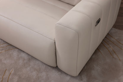 Dahlia Modular Powered footrest Sofa in Fabric or Leather - Custom Order