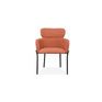 Dakota Dining Chair in Orange Fabric