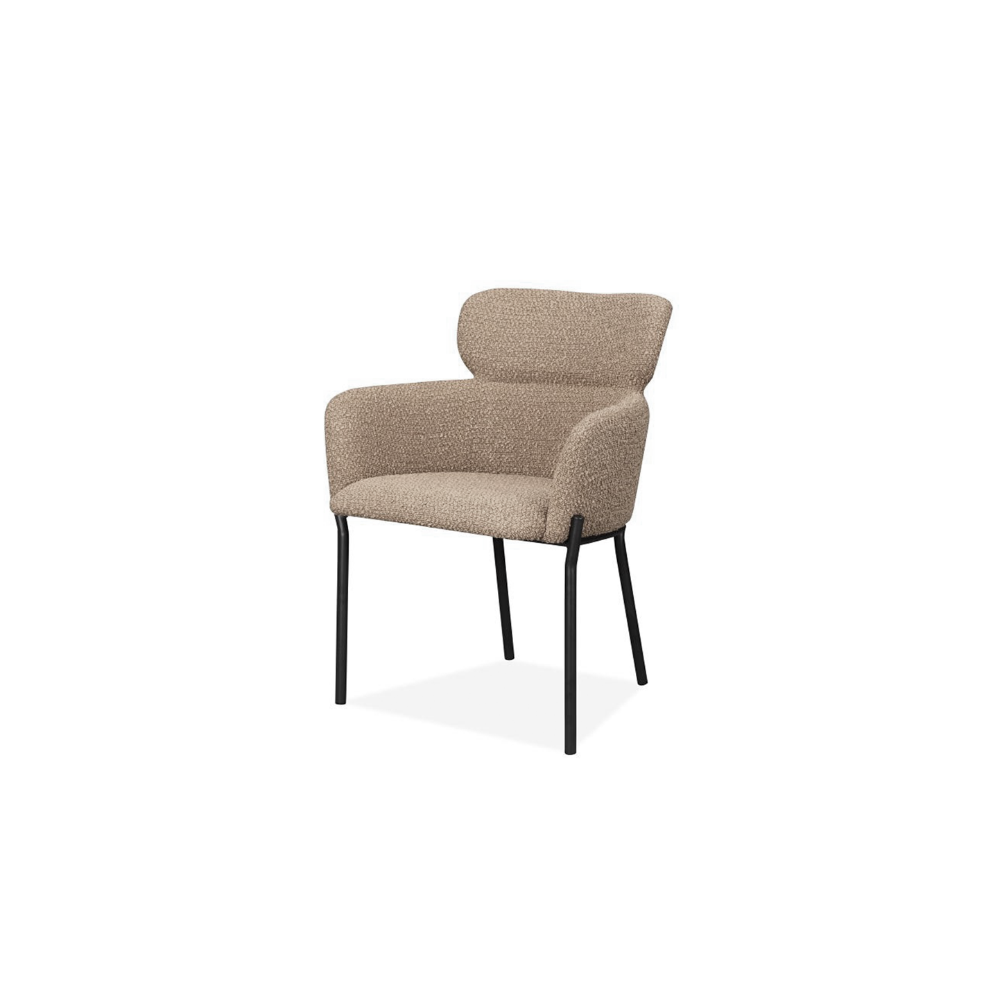 Dakota Dining Chair in Light brown Fabric