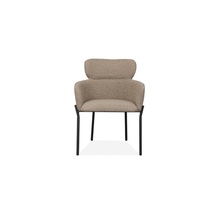 Dakota Dining Chair in Light brown Fabric