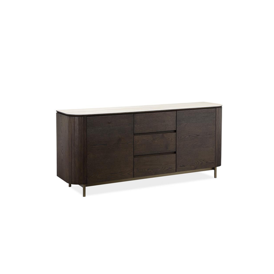 Dakota Sideboard (180cm) in Ceramic Top and Wild Oak Veneer