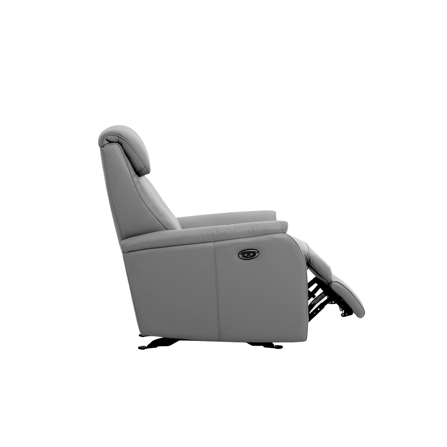 Ready Stock: Charleston Recliner Armchair in Grey Leather