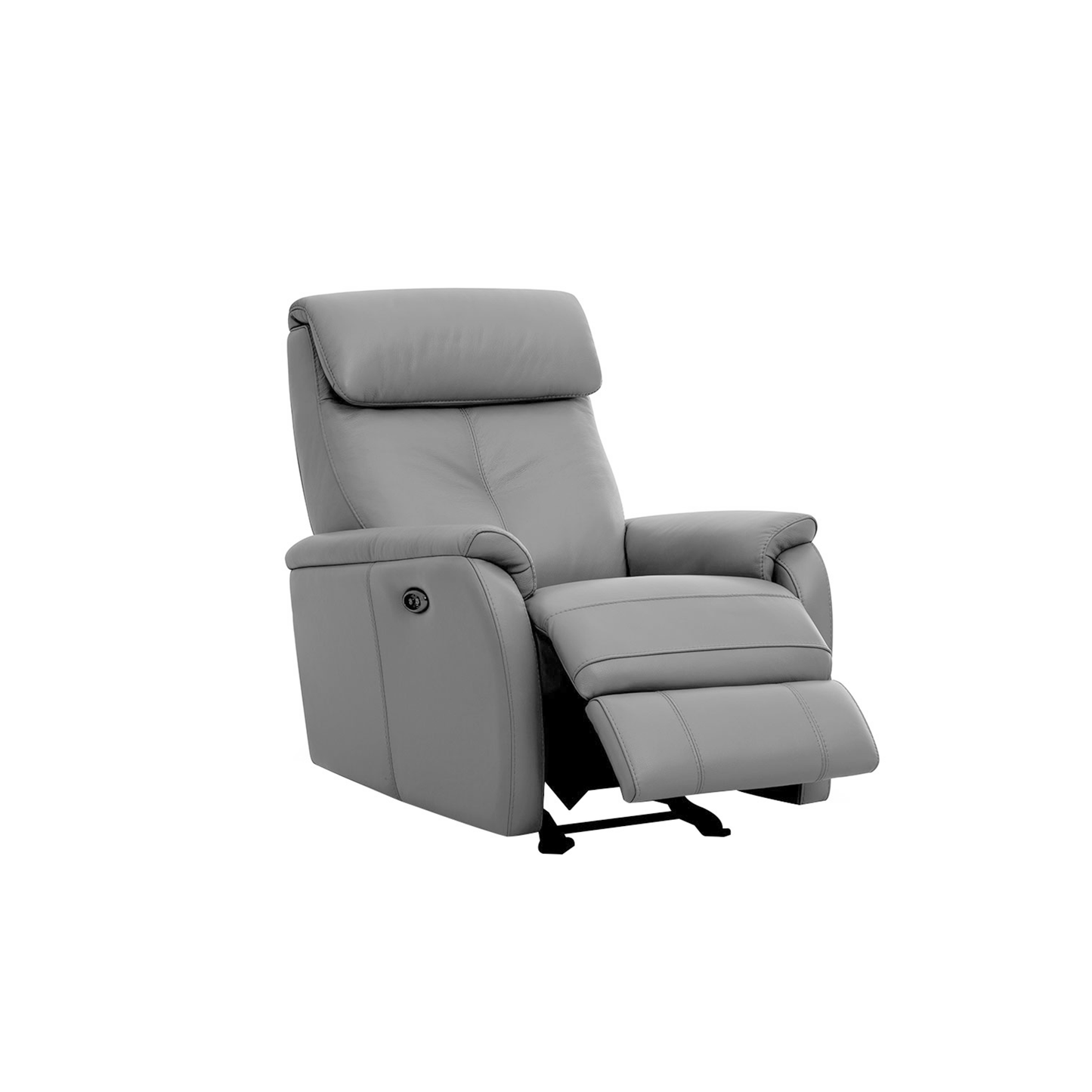 Ready Stock: Charleston Recliner Armchair in Grey Leather