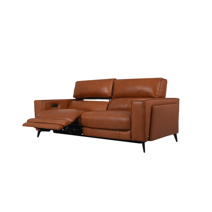 Ready Stock: Santa 2.5 Seater Recliner Sofa in Brown Leather