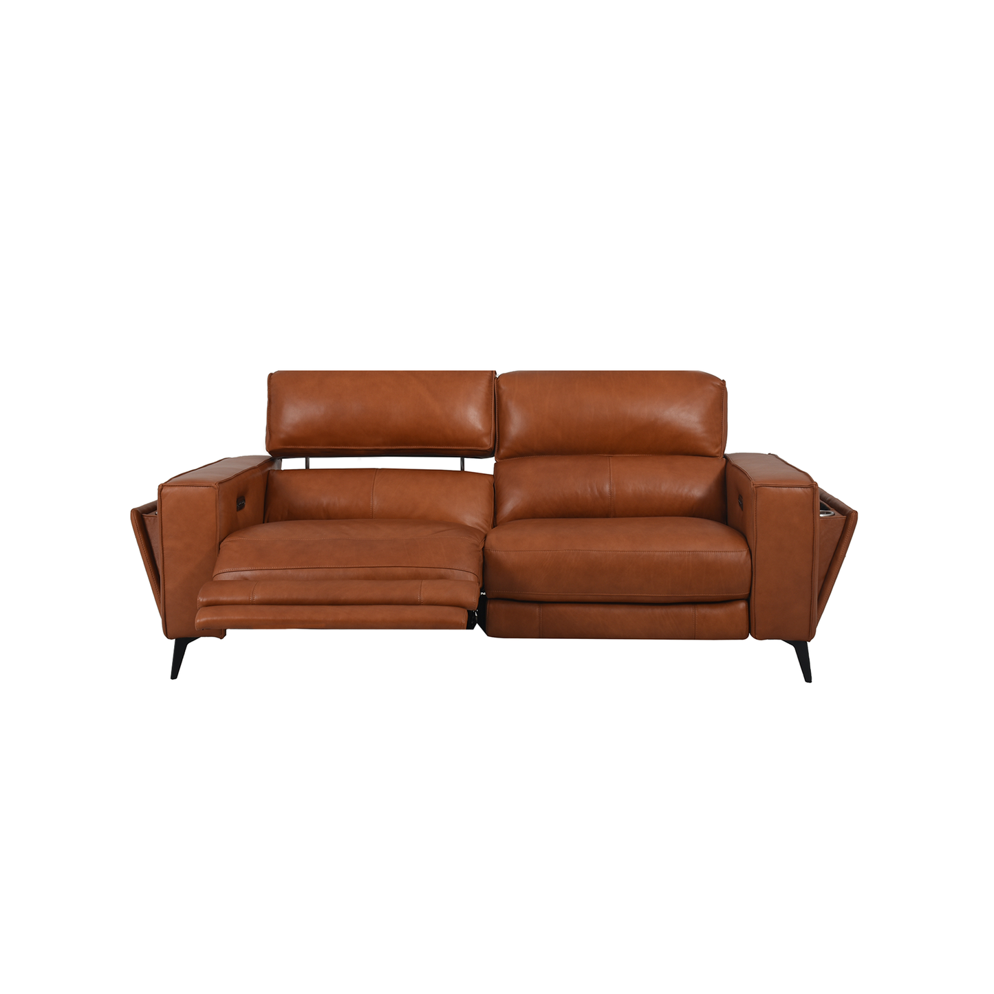 Ready Stock: Santa 2.5 Seater Recliner Sofa in Brown Leather