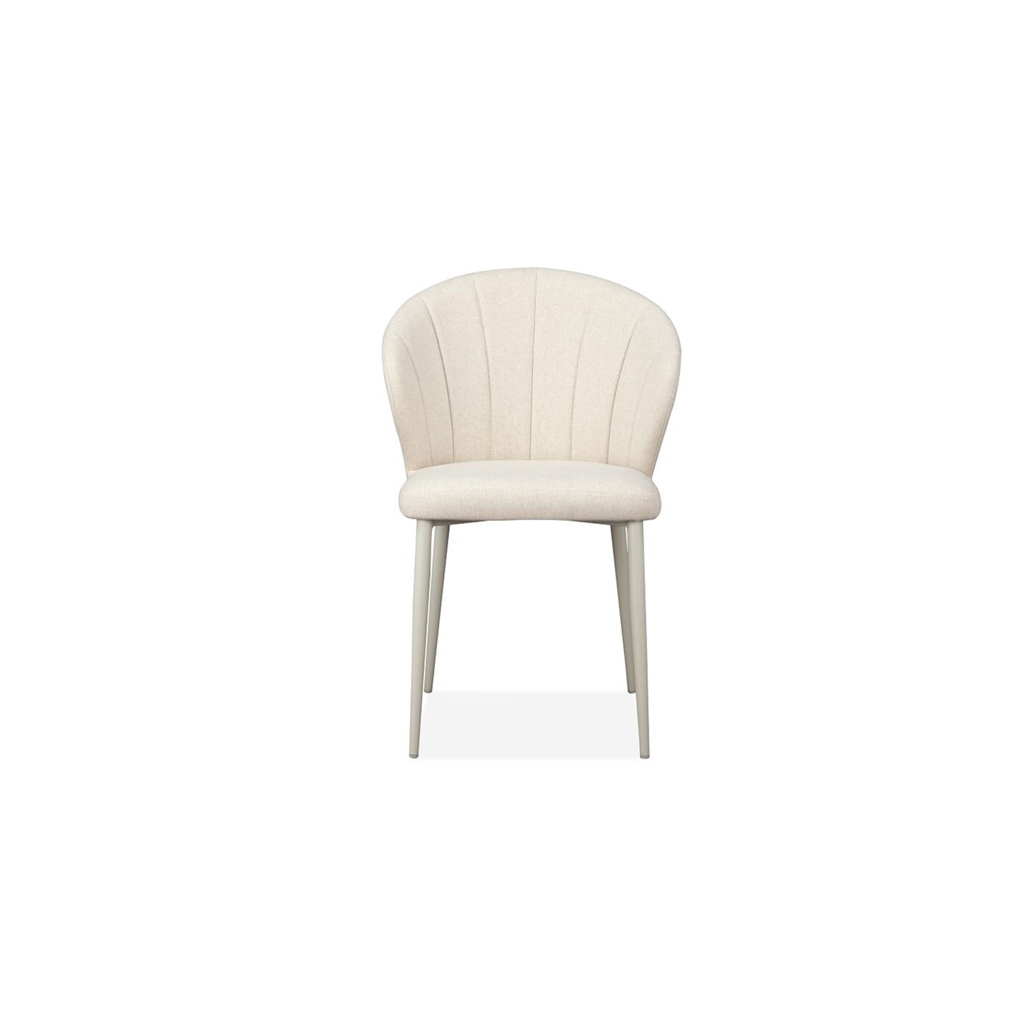 Riffa Dining Chair in White Fabric