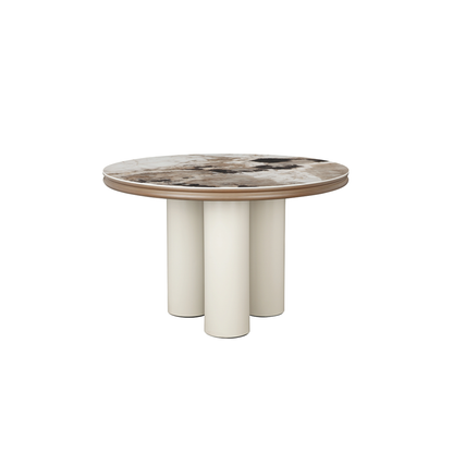 Crawford Dining Table (120cm) in Ceramic Top and Metal Leg