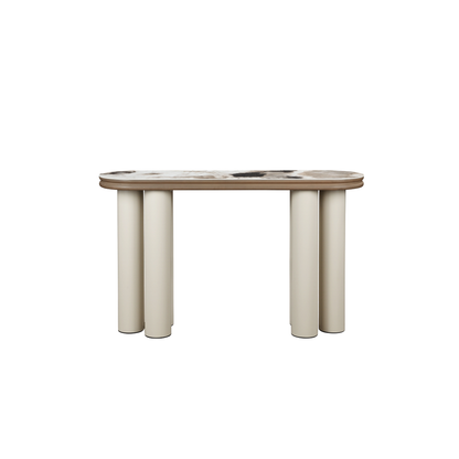 Crawford Console Table (140cm) in Ceramic Top and Metal Leg