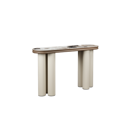 Crawford Console Table (140cm) in Ceramic Top and Metal Leg