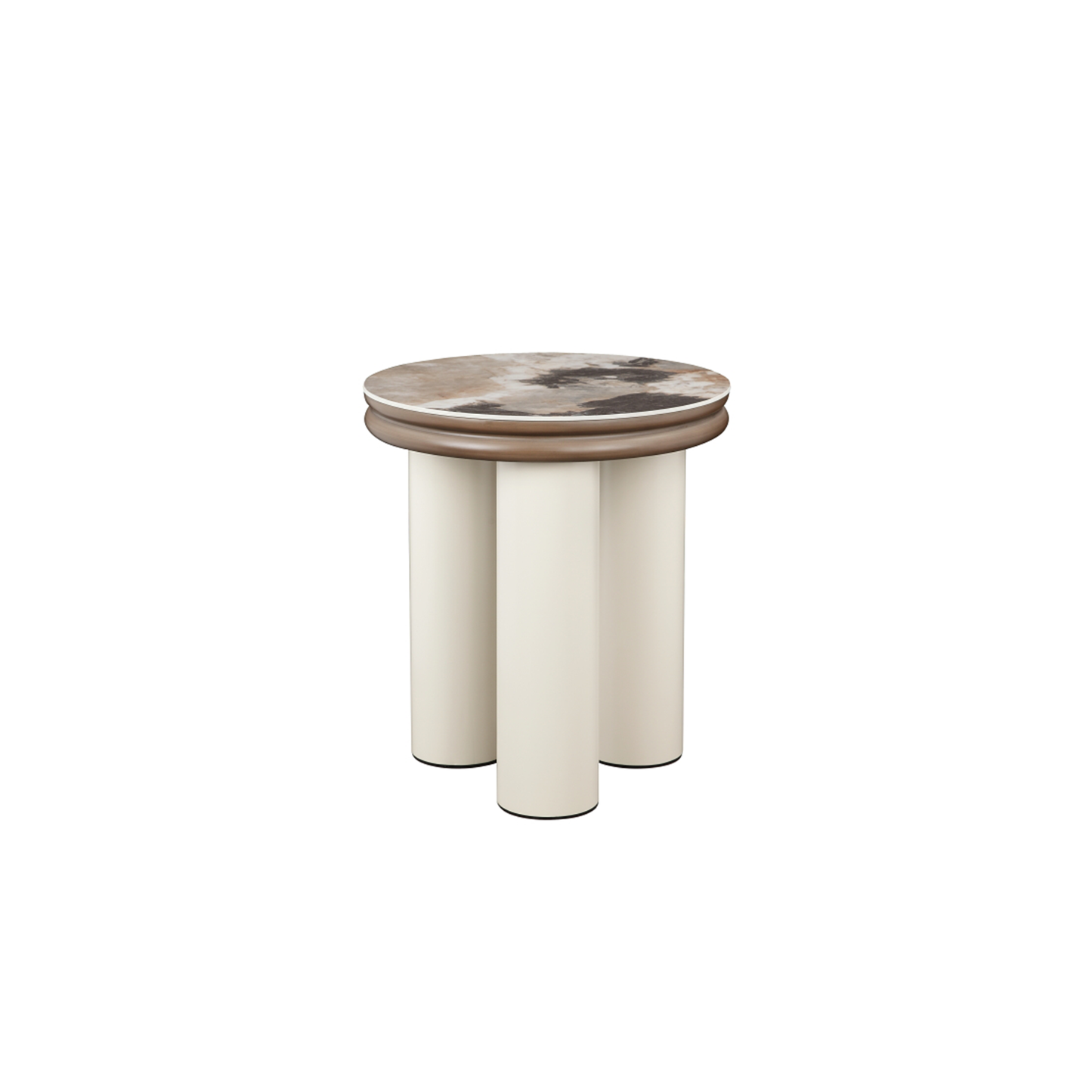 Crawford Side Table (50cm) in Ceramic Top and Metal Leg