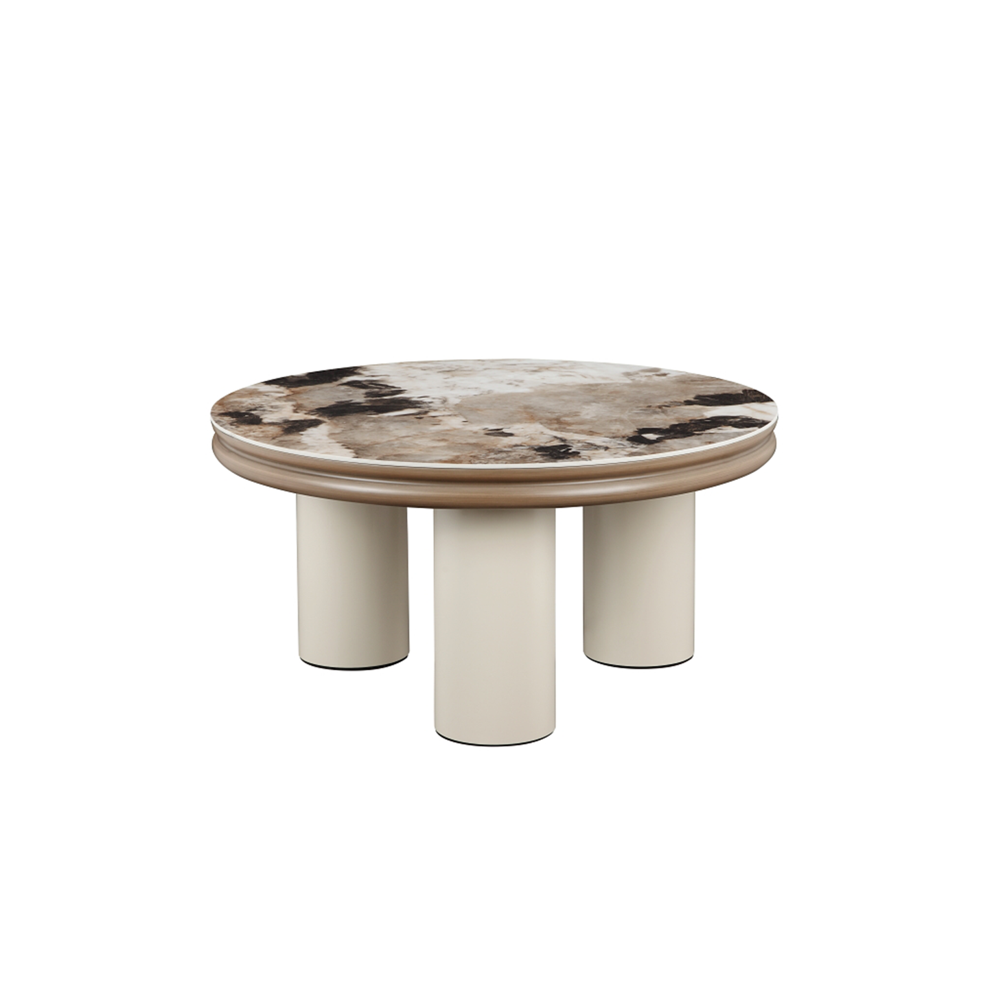 Crawford Coffee Table (79.5cm) in Ceramic Top and Metal Leg