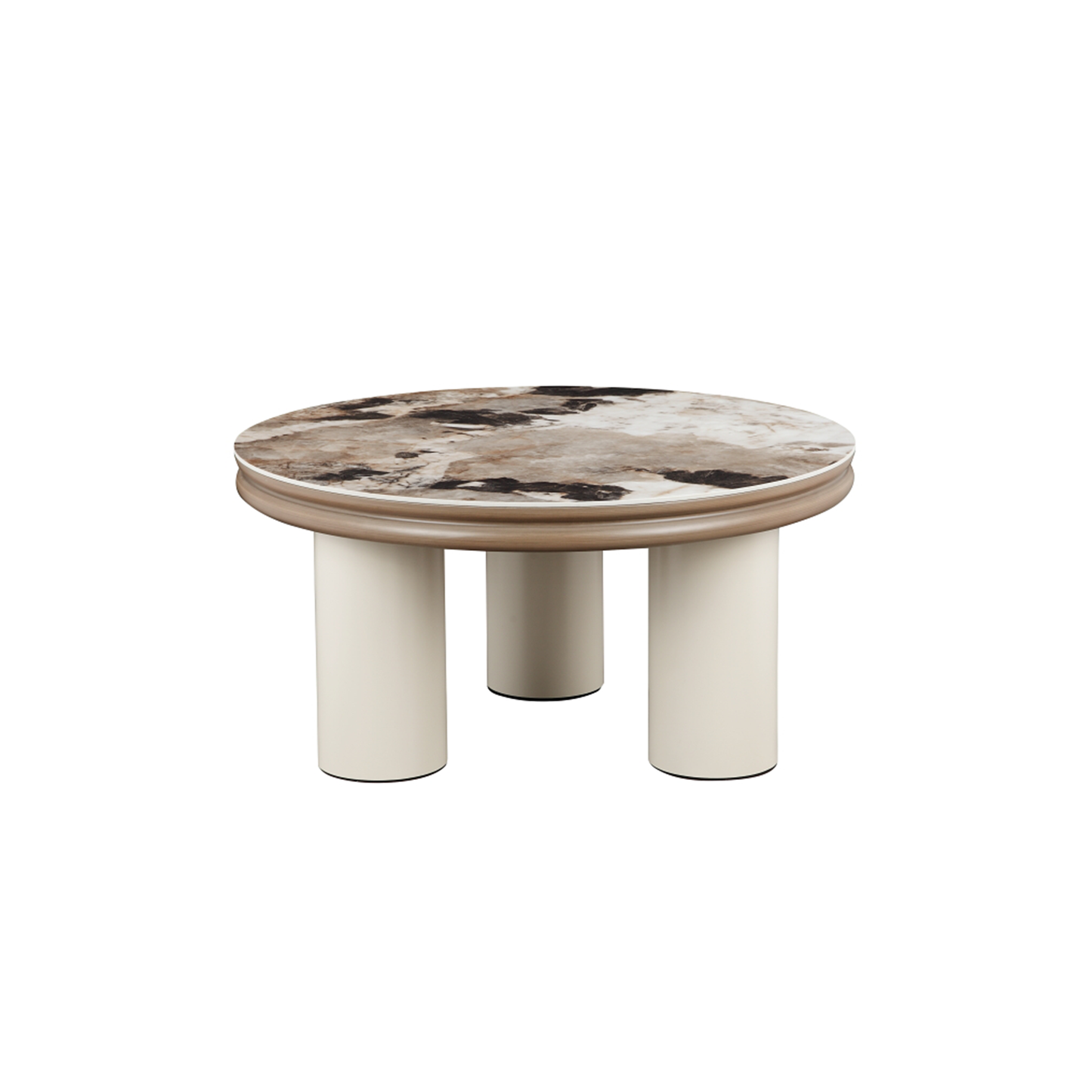 Crawford Coffee Table (79.5cm) in Ceramic Top and Metal Leg