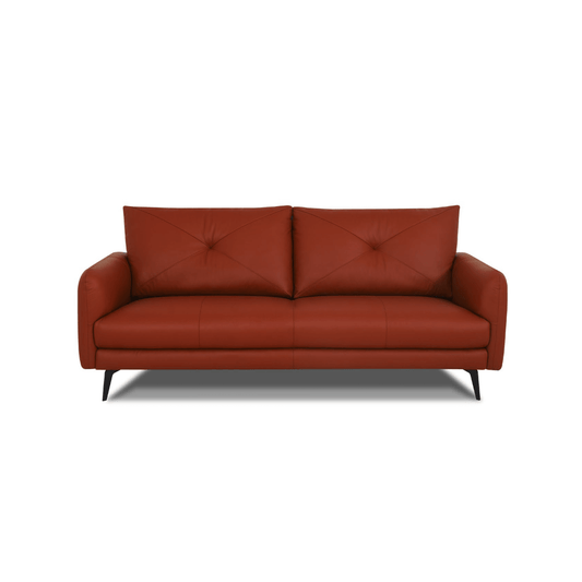 Online Special: Envy 2.5 Seater in Brown Leather Sofa, W209cm x L96cm