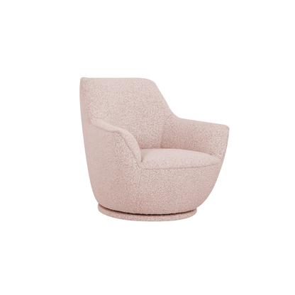 Online Special: Williams Swivel Armchair in Pink Fabric