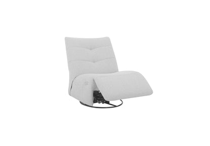 Ready Stock: Wally Swivel Chair Rocker Recliner in Fabric (Cream)