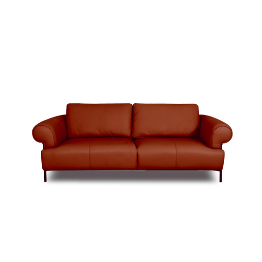 Online Special: Lara 2.5 Seater in Brown Leather Sofa, W208cm x L107cm