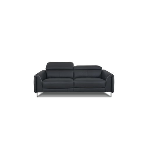 Harlem Sofa in Grey Signature Leather