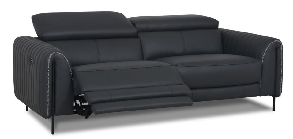 Harlem Sofa in Grey Signature Leather