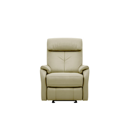 Ready Stock: Charleston Recliner Armchair in Cream Grey Leather