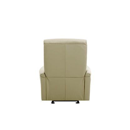 Ready Stock: Charleston Recliner Armchair in Cream Grey Leather