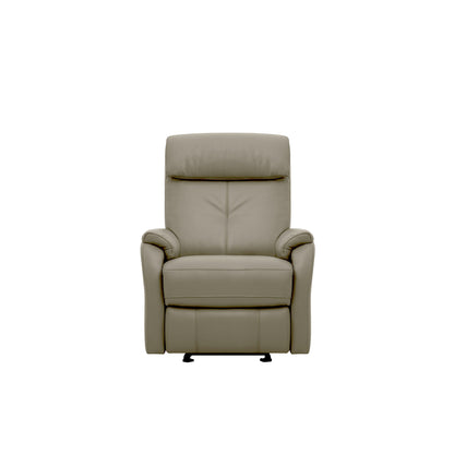 Ready Stock: Charleston Recliner Armchair in Brown Grey Leather