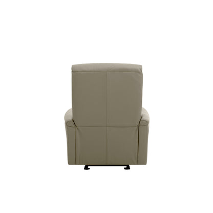 Ready Stock: Charleston Recliner Armchair in Brown Grey Leather