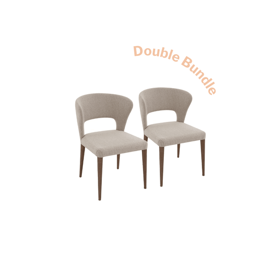 Any 2 for $299: Montreal Dining Chair in Light Grey Fabric