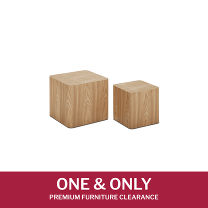 Online Special: Arhus Stackable Square Side Tables in Ash Veneer