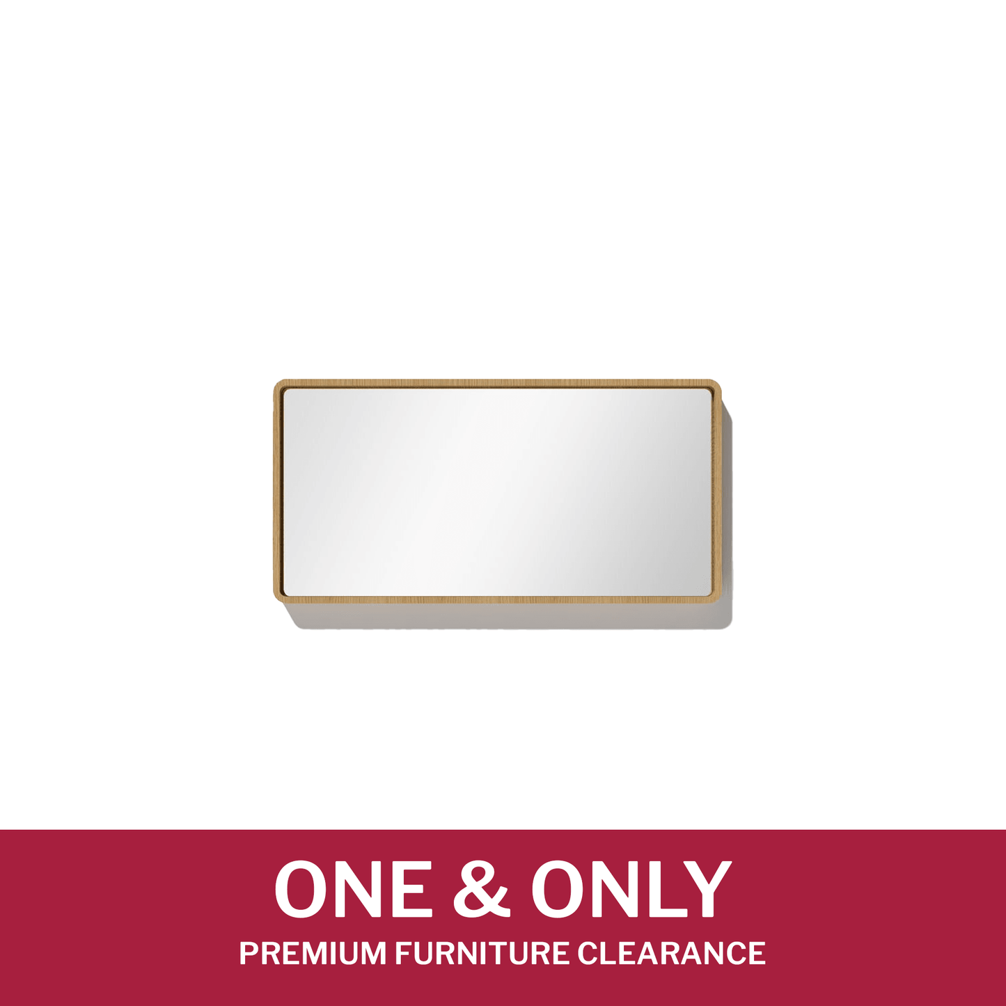 Online Special: Radius Mirror in White Oak Frame, 120cm