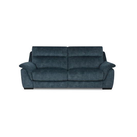 NDP24: Dark Blue 2.5 Seater Recliner Fabric Sofa, W230cm