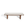 Nico Bench (150cm) in Fabric and Walnut Veneer