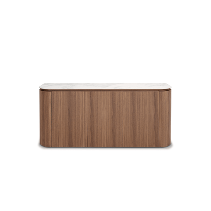 Nico Buffet Sideboard (179cm) in Walnut Veneer and Ceramic Top