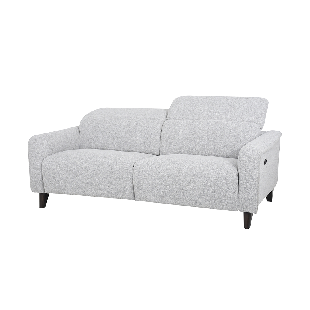 Ready Stock: Oliver 2.5 Seater Recliner in White Leather Sofa